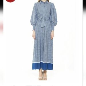 NWOT ALEXIA ADMOR Nariah Maxidress in Navy Blue Size 8